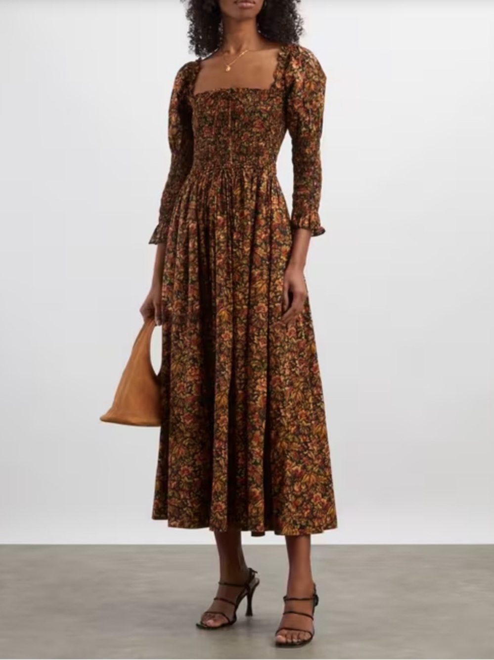 NWT Doen Bijou Dress in Noir Rêve des Jardins floral